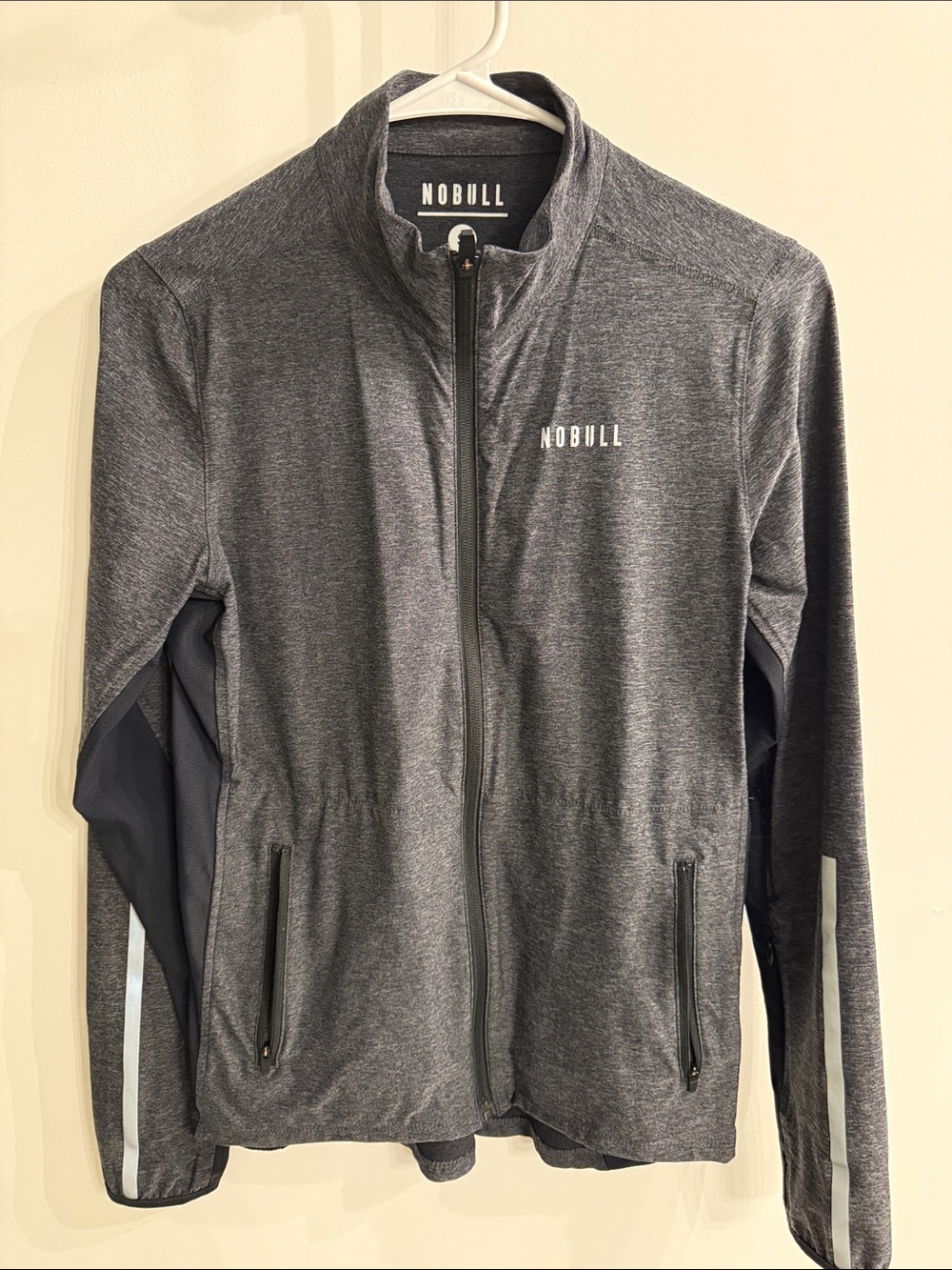 NOBULL women’s light weight Dark Gray Full-Zip Performance Jacket size small